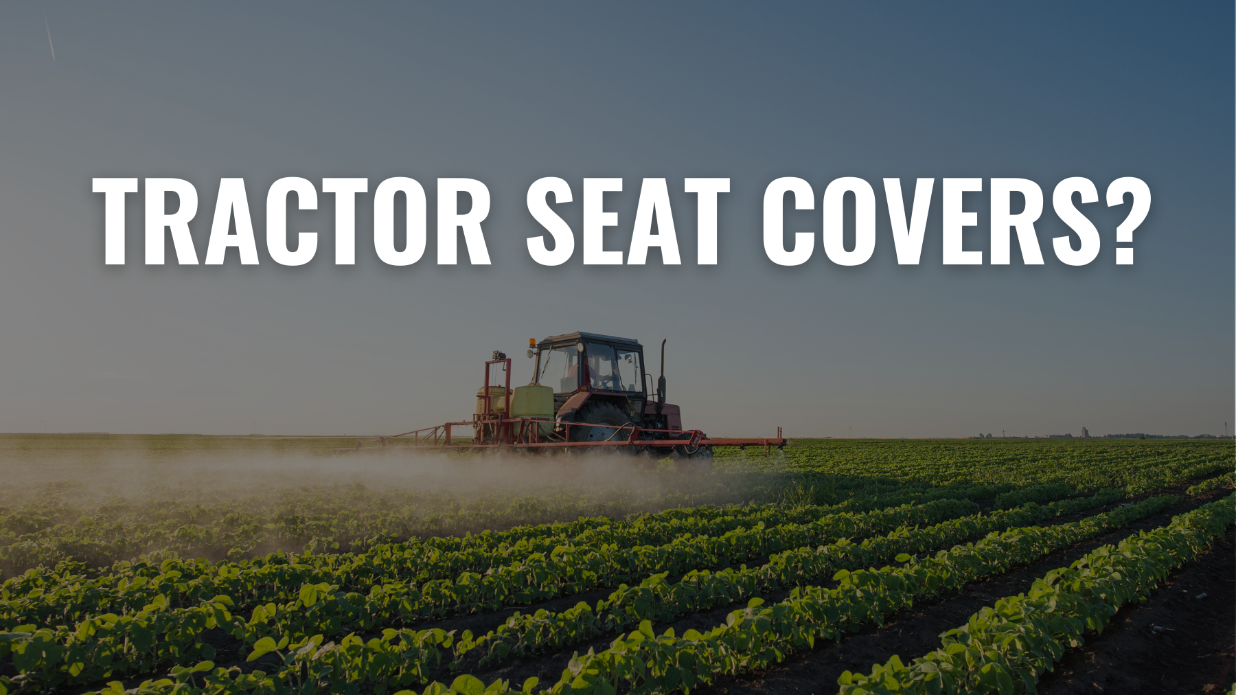 Image of a tractor in a field with 
