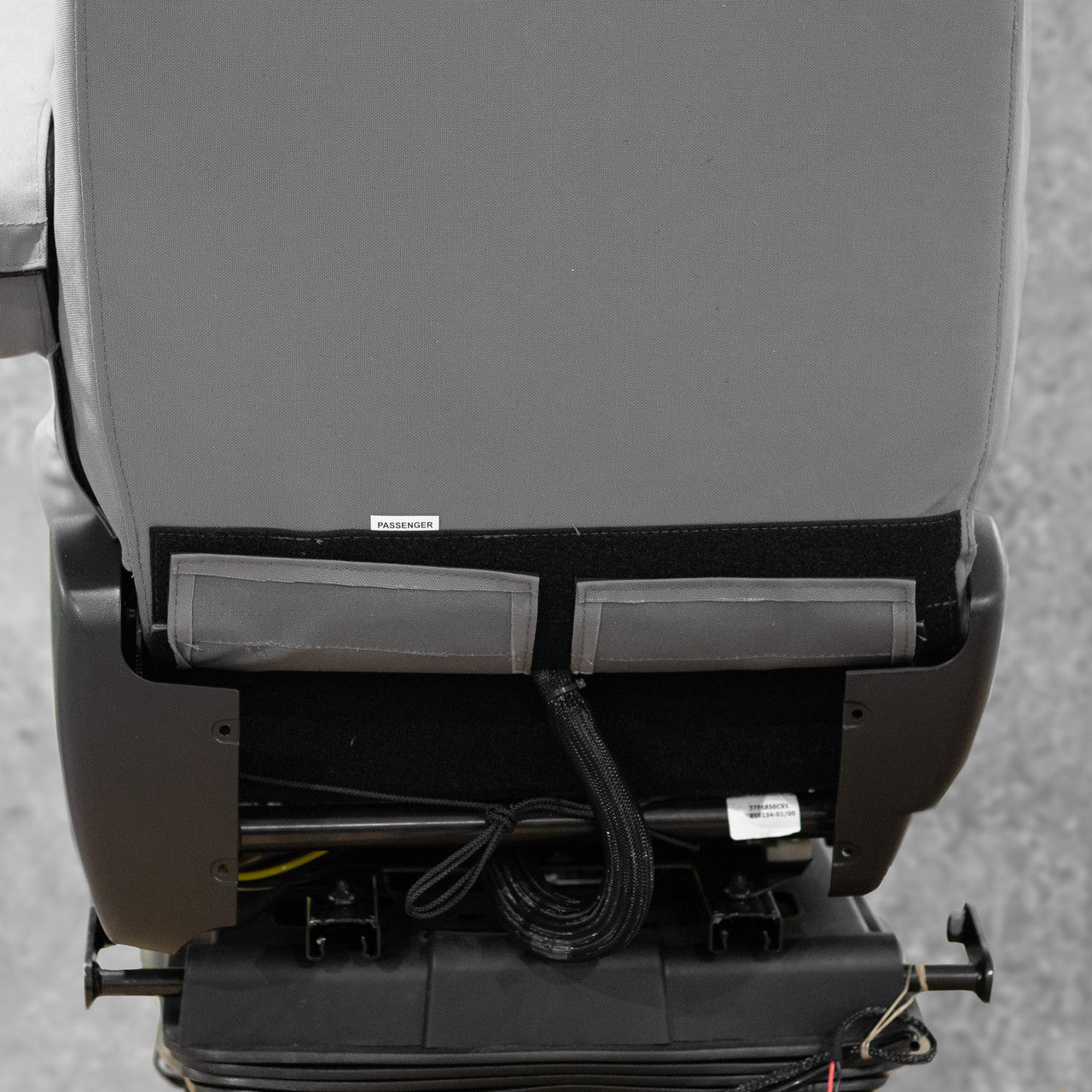 ISRI seat cover, back of the seat cover detail