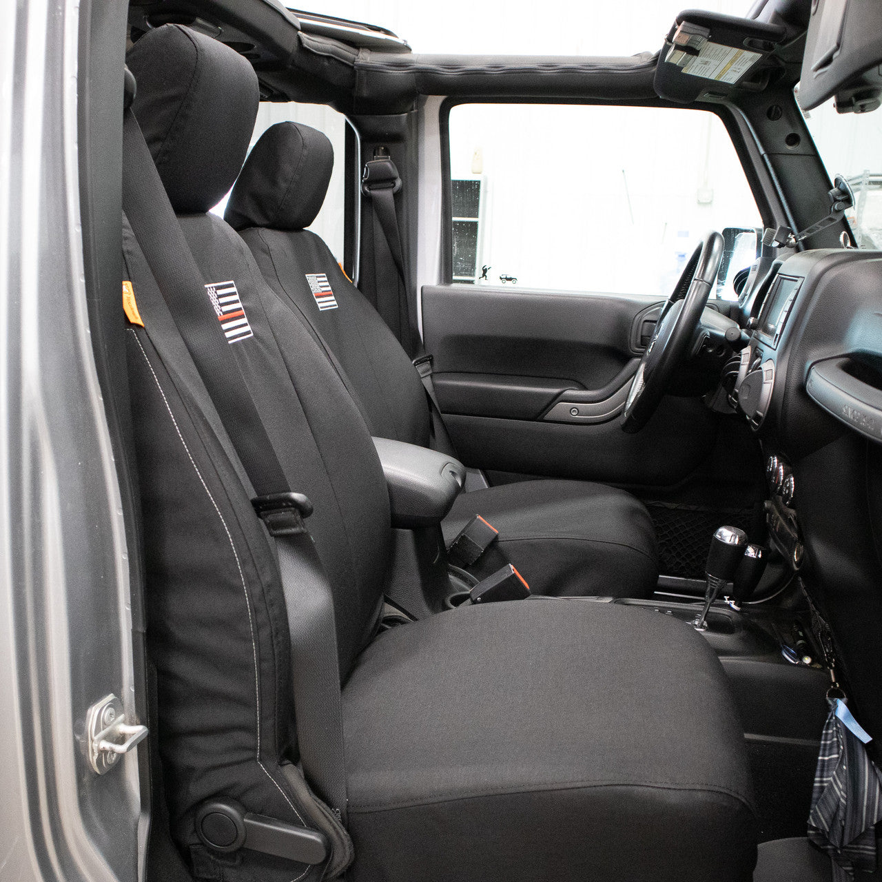 Jeep Wrangler JKU Front Antimicrobial Seat Covers (W0721046)