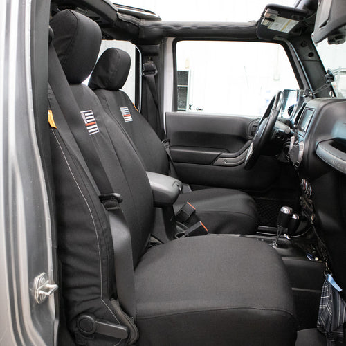 Jeep Wrangler JKU Front Antimicrobial Seat Covers (W0721046)