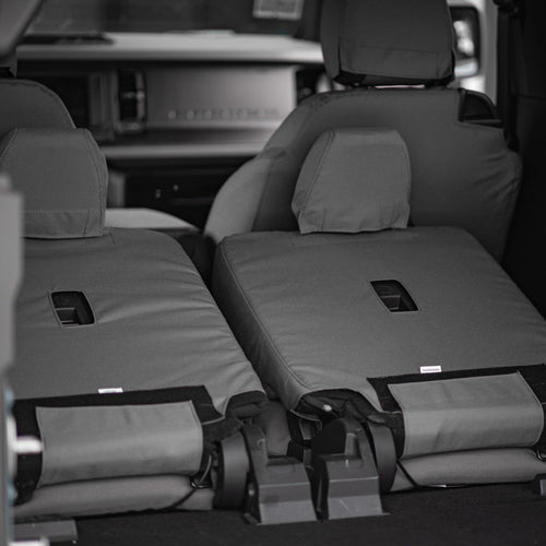 TigerTough Seat Covers protecting the seats in a Ford Bronco