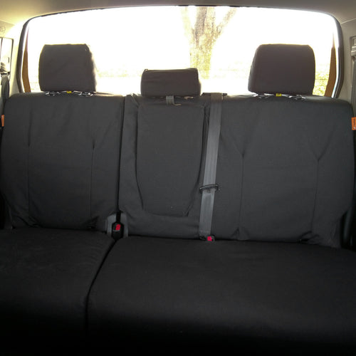 TigerTough seat covers for Toyota Tundra CrewMax rear seats  - black Cordura fabric