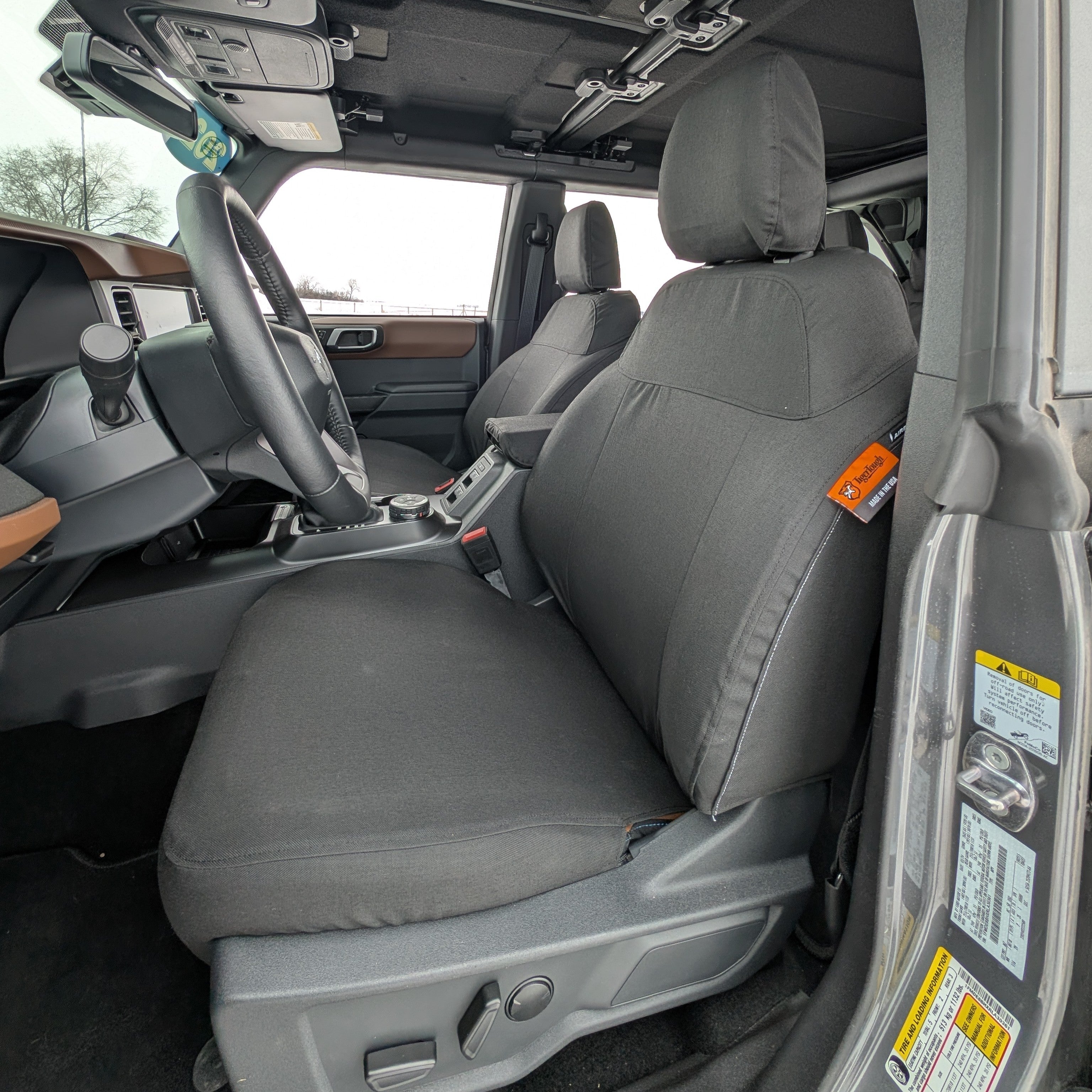 Bucket Seat Covers & Console Cover for 4-Door Ford Bronco (W0526012)